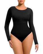 Load image into Gallery viewer, Long-Sleeve Bodysuit Top | Sculpting Shapewear Bodysuit