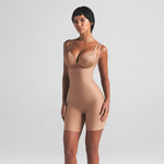 Load image into Gallery viewer, Open-Bust Mid-Thigh Bodysuit Shaper