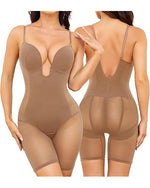 Load image into Gallery viewer, Backless Plunge Thong Bodysuit for Low-Cut Dresses | Invisible Shapewear
