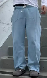 Load image into Gallery viewer, Men's Stretch Rope Sweatpants - Athletic Joggers with Pockets | Gym, Lounge & Running Pants (Lightweight, Breathable, 30-42 Inch Waist)