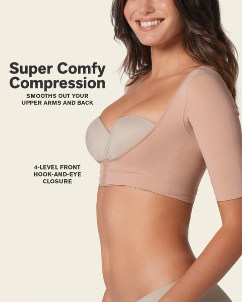 Arm Shaper Compression Top | Seamless Arm and Back Slimmer