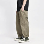 Load image into Gallery viewer, Japanese Harajuku Overalls - Solid Color Streetwear Jumpsuit (Unisex Aesthetic Fashion, Oversized Denim Look, Adjustable Straps)

