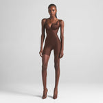 Load image into Gallery viewer, Open-Bust Mid-Thigh Bodysuit Shaper

