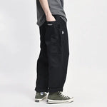 Load image into Gallery viewer, Japanese Harajuku Overalls - Solid Color Streetwear Jumpsuit (Unisex Aesthetic Fashion, Oversized Denim Look, Adjustable Straps)
