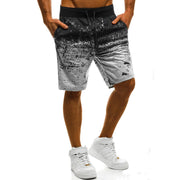 Large Solid Color Micro Stretch Casual Shorts