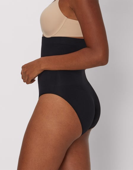 Lace-Trim Shaping Briefs | Elegant Tummy Control Panty