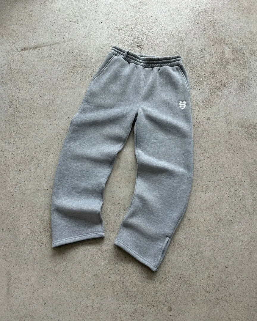 Men's Stretch Rope Zipper Sweatpants - Solid Color Casual Joggers with Pockets (Gym, Lounge, Running Pants) - S-XXL
